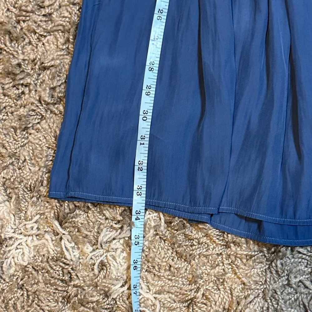 Pablo Lightweight Pleated Blue Maxi Skirt size 3/Large